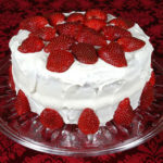 strawberry white cake